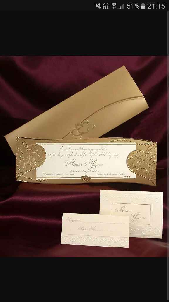 Inspiration mariage doré: faire part - 12