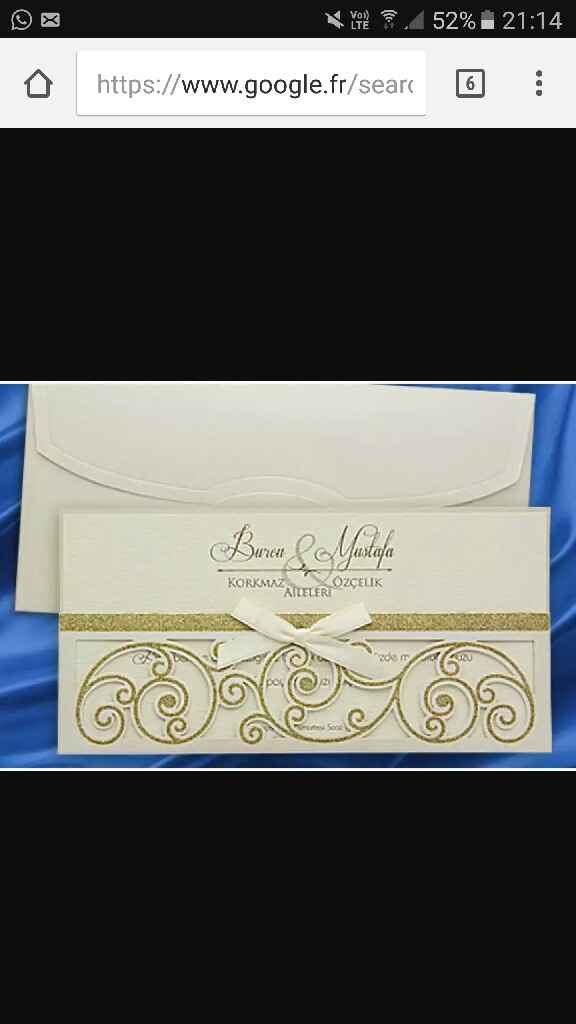 Inspiration mariage doré: faire part - 13