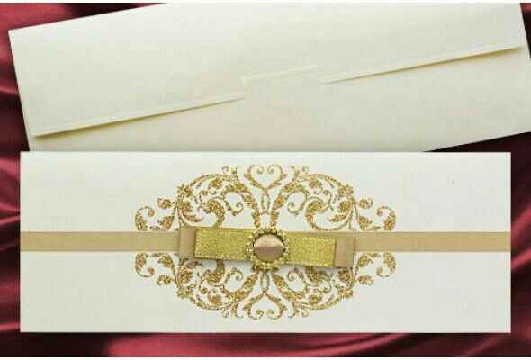 Inspiration mariage doré: faire part - 19