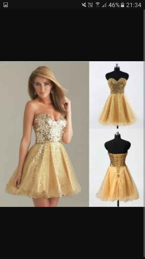 Inspiration robe dh en doré - 2