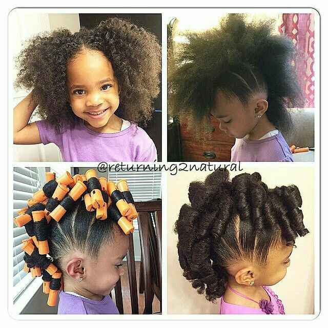 Idée coiffure petite princesse de couleur - 11