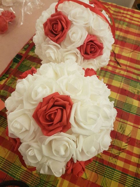 Boule de fleurs (roses) - 1