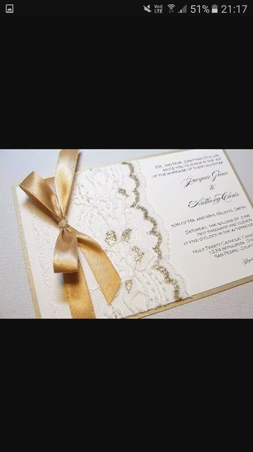 Inspiration mariage doré: faire part - 4