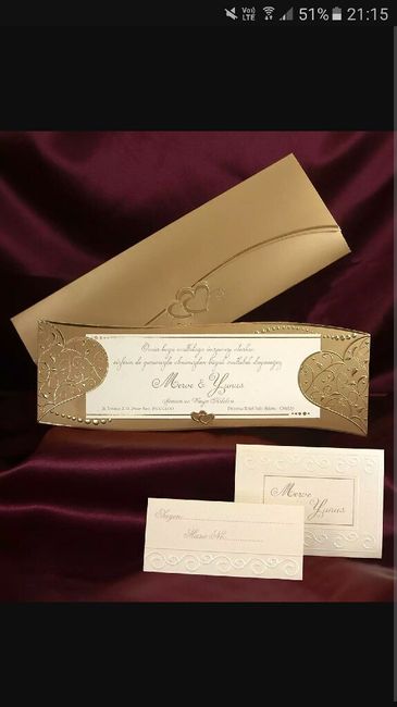 Inspiration mariage doré: faire part - 12
