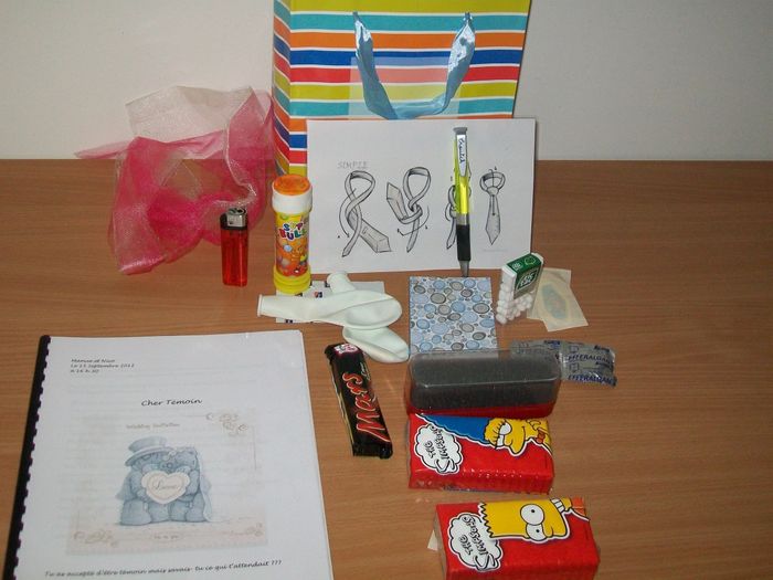 kit pour témoins !!!!