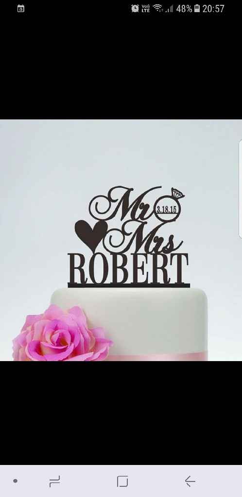  topper cake ....reçu ! - 1