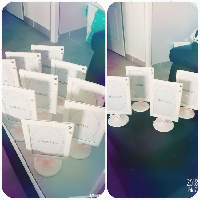  diy ..  Urne Coeur et Menu....!!! - 2
