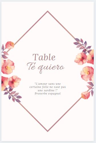 Noms de tables et proverbes 1