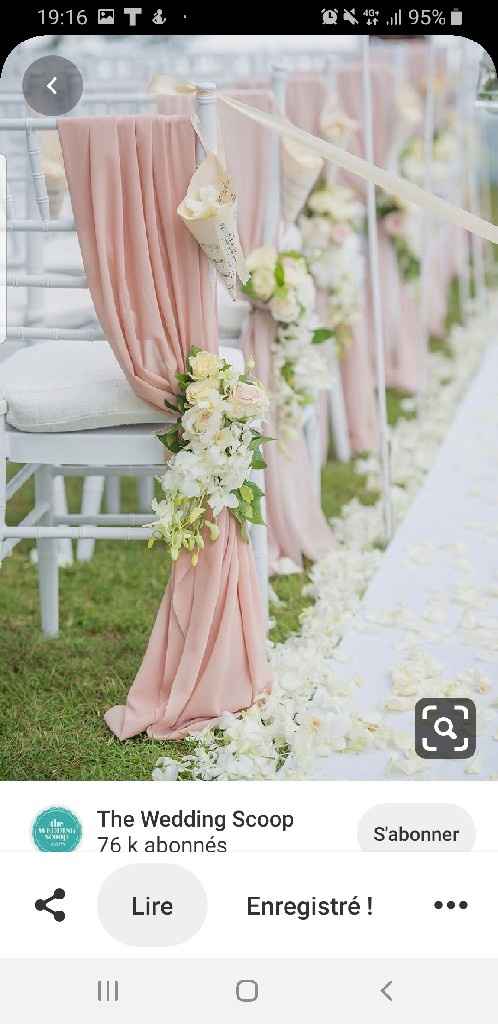 Décoration des bancs pour cérémonie laïque - 1