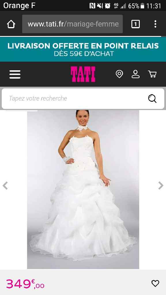  Robe de mariée achetée sur internet - 1