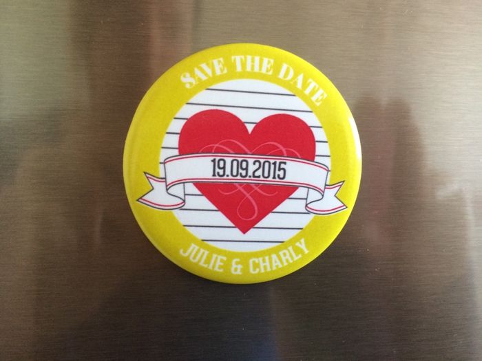 Notre save the date magnet - 1