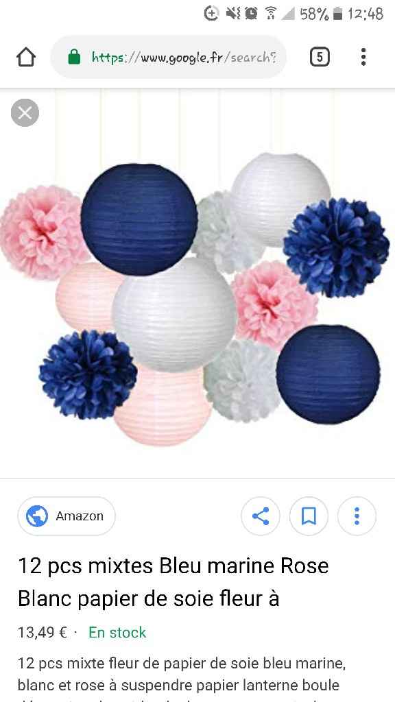 Déco bleu marine rose pâle et ivoire - 4