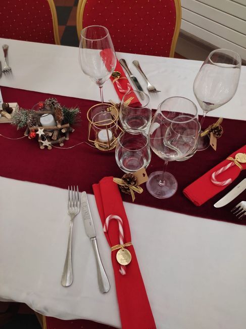 Décoration de salle Mariage de Noël 9