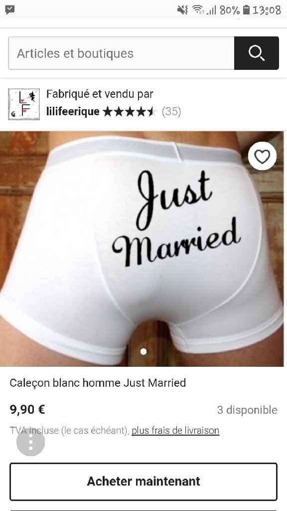 Cadeau pour le mariage - 1