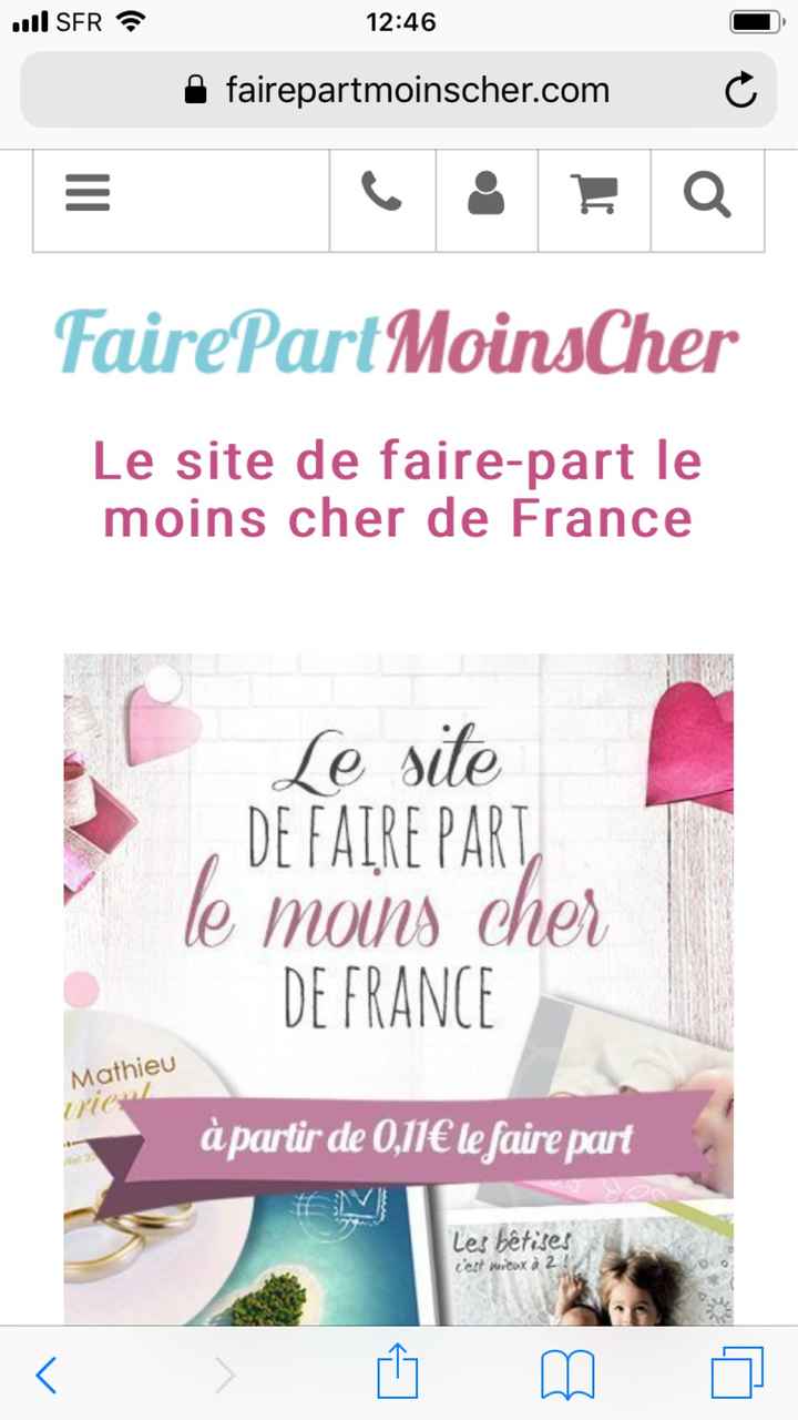 Bons plans Carte remerciements - 1