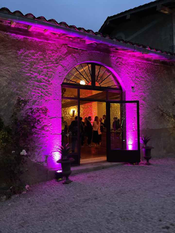 help eclairage Extérieur Terrasse mariage - 1