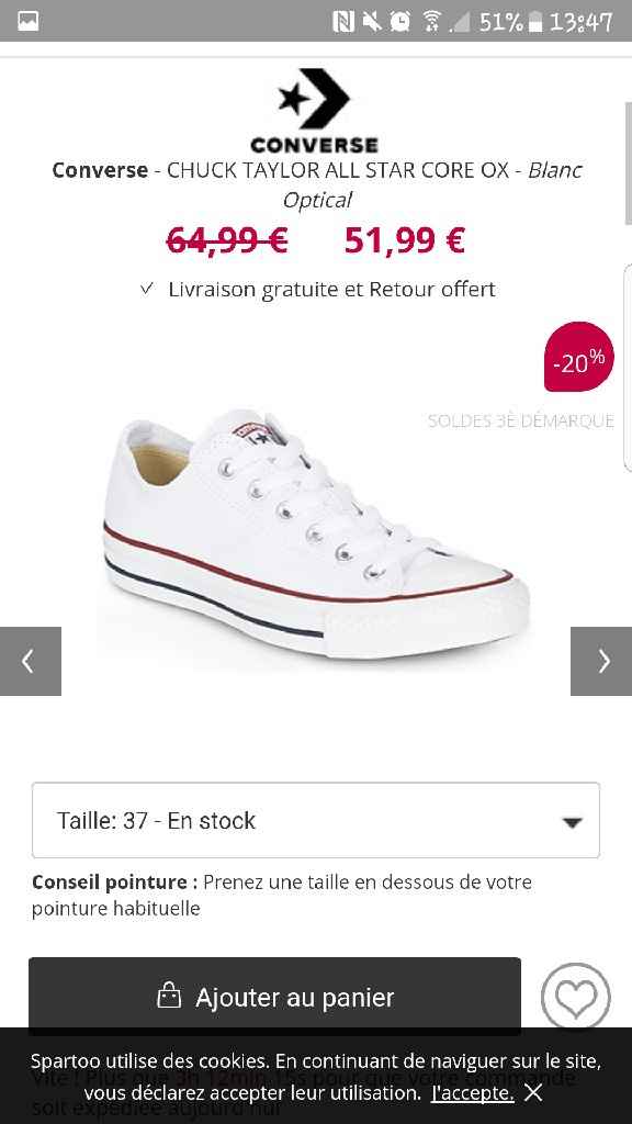  Colis du jour Mes converses ❤❤ - 1