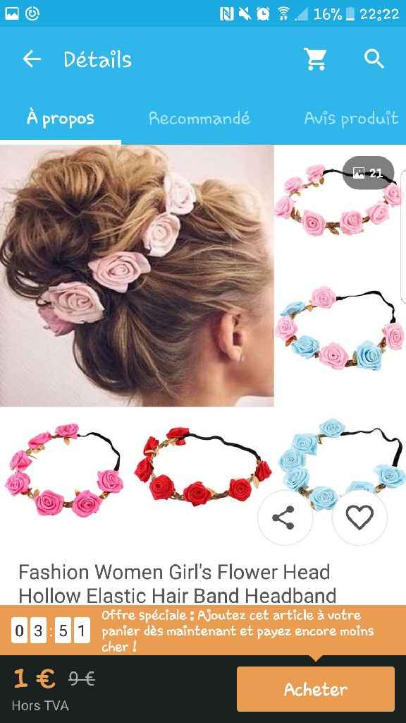 J'ai trouvée les roses pour mon chignon enfiin - 2