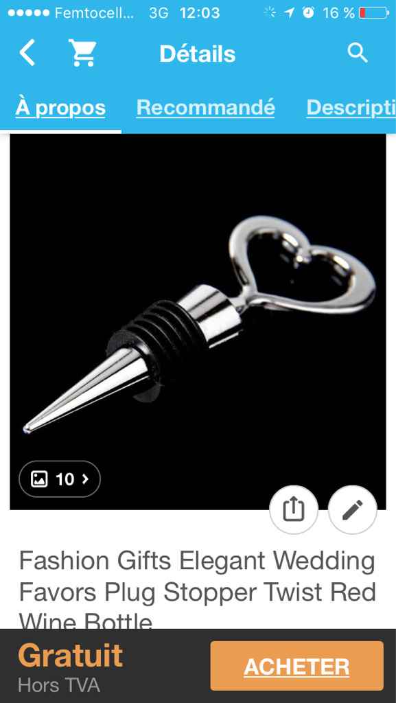 Cadeaux pour les invités - en remplacement des dragées - 2