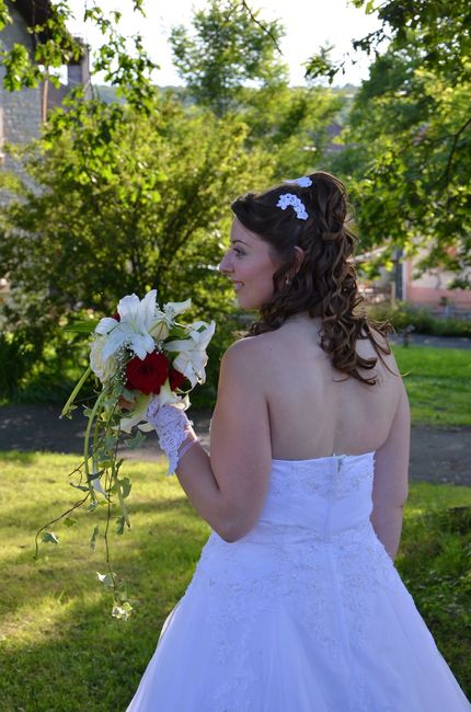 la mariée de dos 