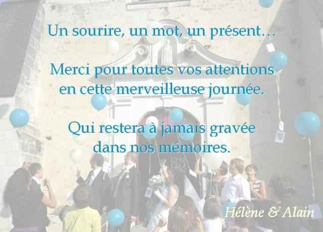 Remerciements collègues