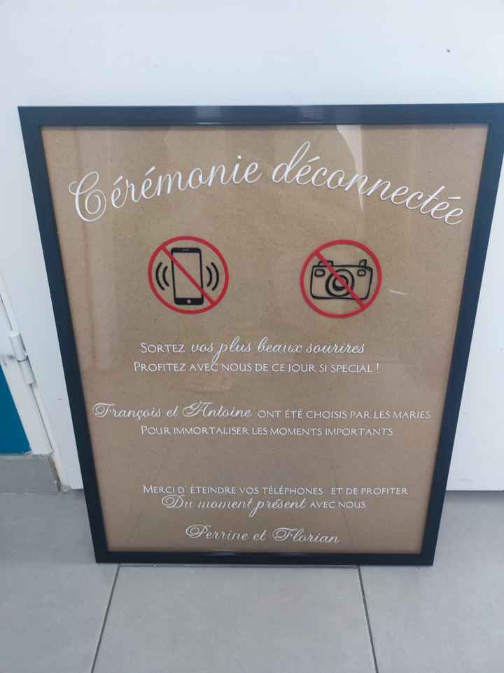 Cérémonie déconnectée - 1