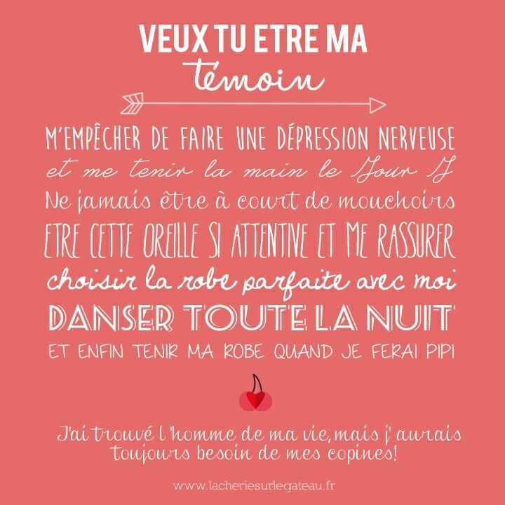 Idées pour l'annonce aux témoins ??? - 1