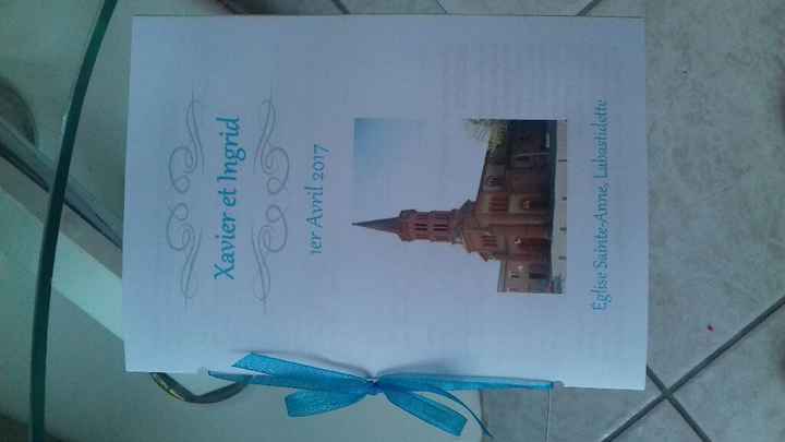 Reliure livret de cérémonie - 1