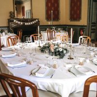 Bougeoirs dorés/ bougies - 1