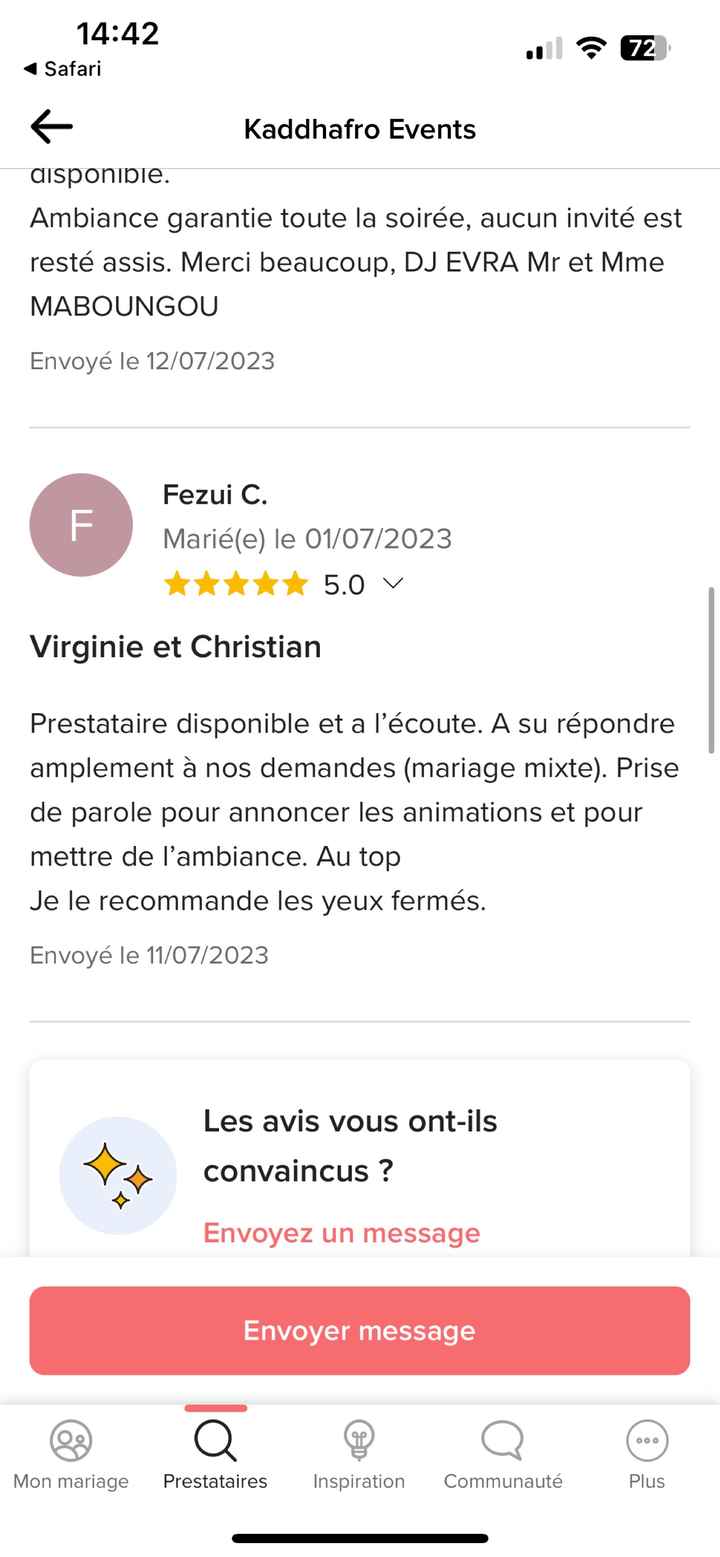 Prestataire irrespectueux - 1