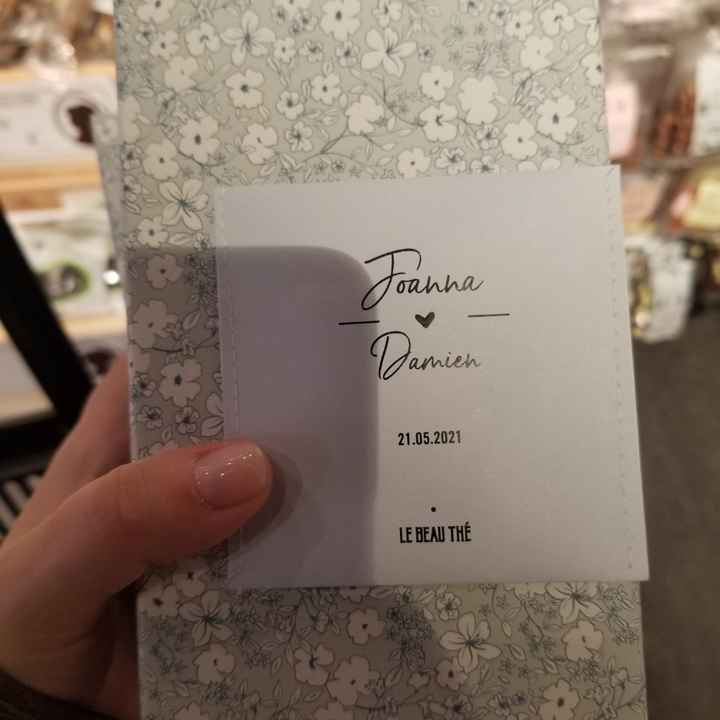 Petit cadeau pour les invités : le beau thé 🍵 - 1