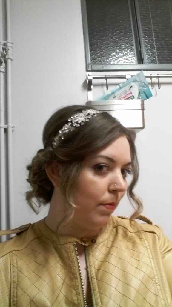Aujourd'hui c'était essai coiffure maquillage et dernière retouche robe - 2