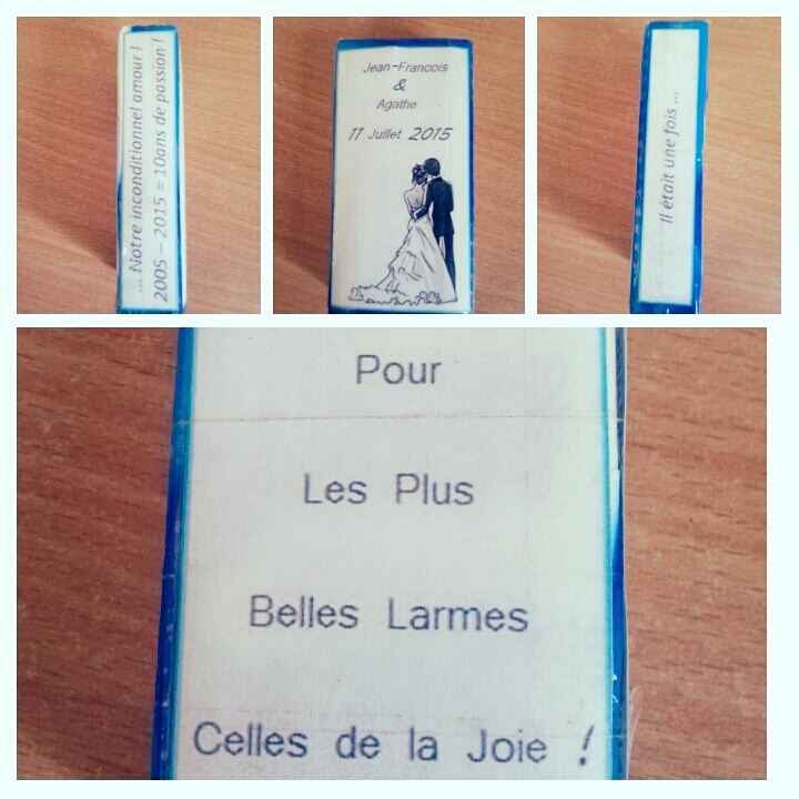 Décoration Paquet Mouchoir pour les Invités 