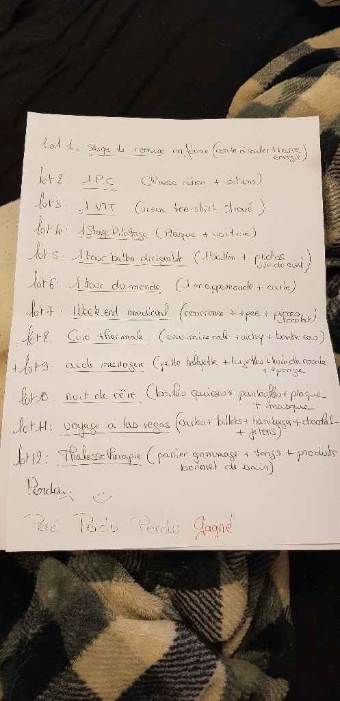 Loterie des mariés! 😉 - 1