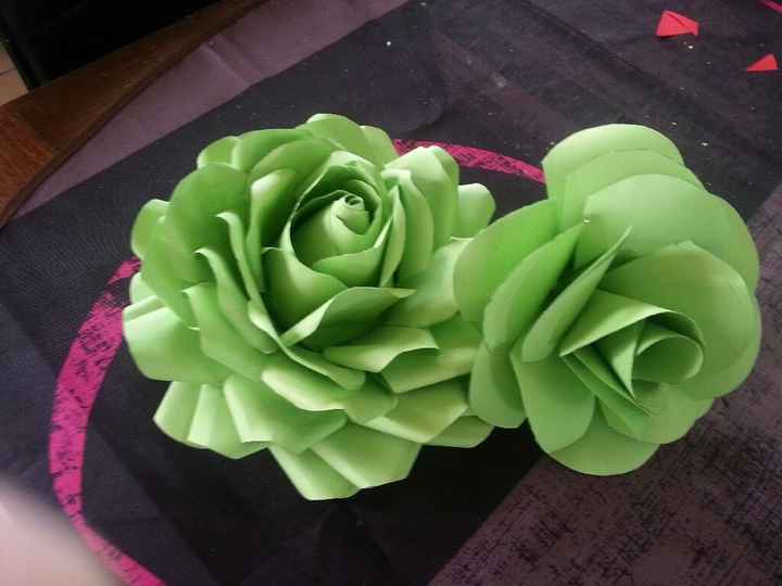 Mes essais rose en papier. - 1