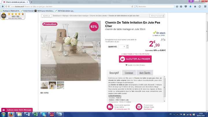 chemin de table