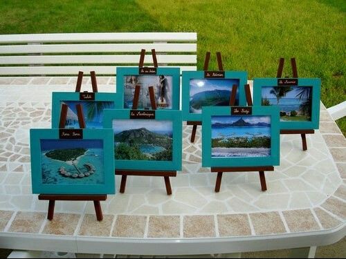 Idée support nom de table - 2