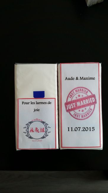Mouchoirs personnalisés