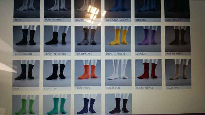 Chaussettes de couleur