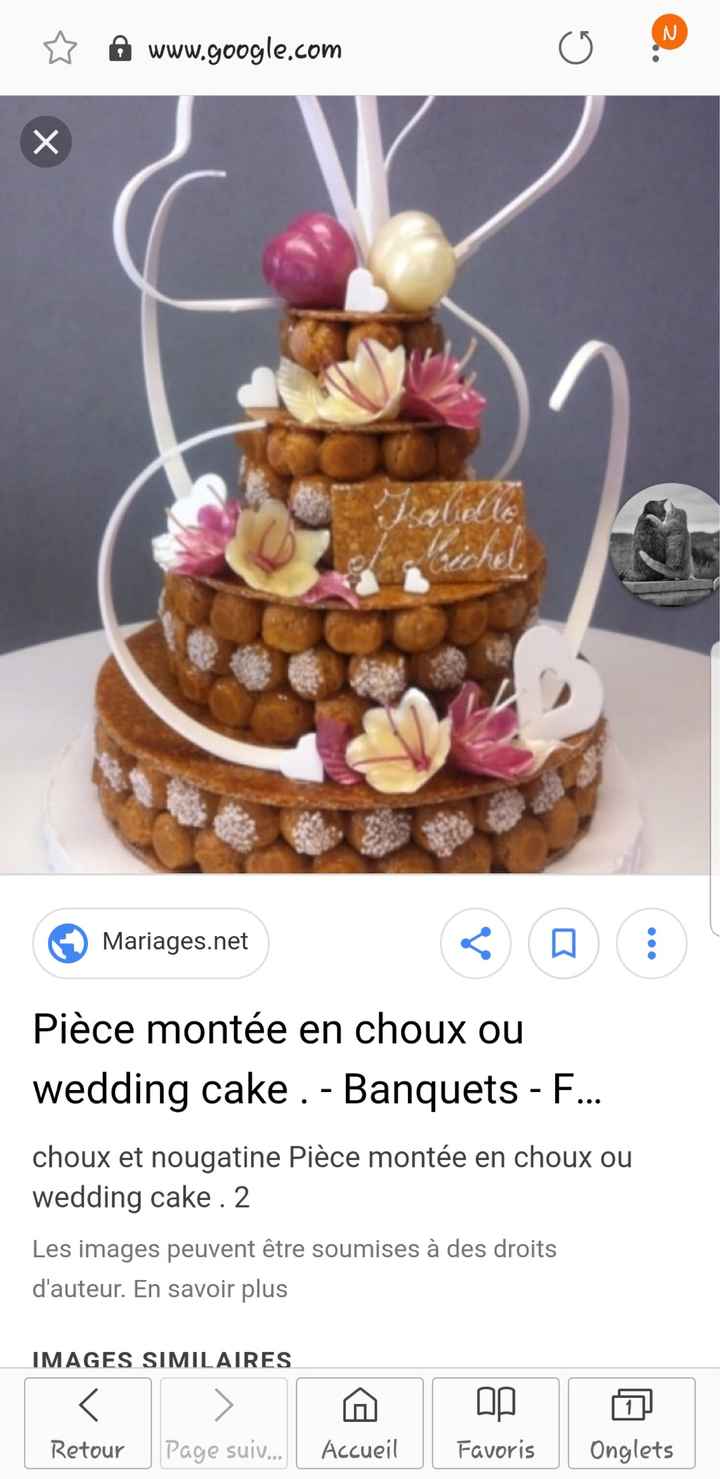 Pièce montée thème rouge et blanc - 1