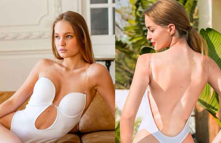 Dos de robe et soutien-gorge - 1