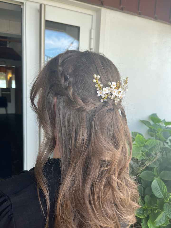 Coiffure jour j - 1