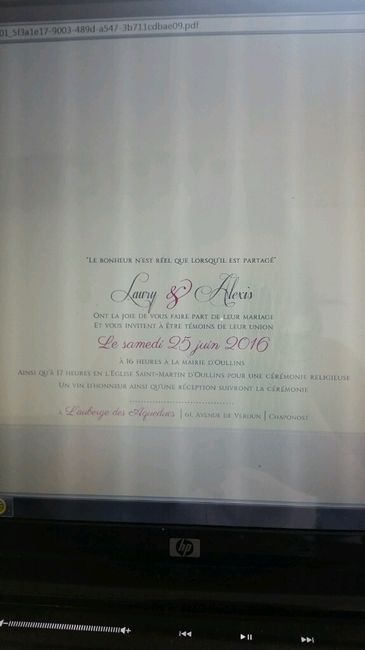Besoin de votre aide pour mes faire parts. - 1