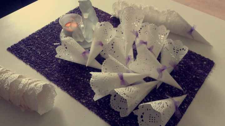 Cornets de riz napperon!