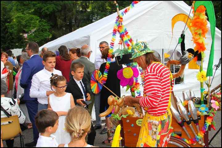 Vin d'Honneur, Clown, Enfants, Ballons, couleurs