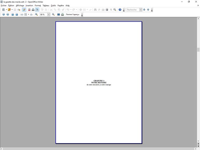 Fin de la rédaction de ma gazette 9