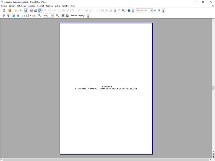 Fin de la rédaction de ma gazette 17