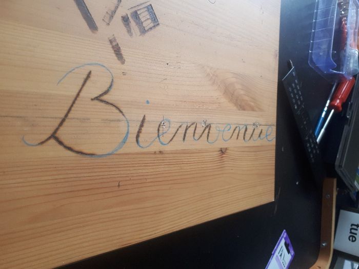 diy panneau bienvenue 2