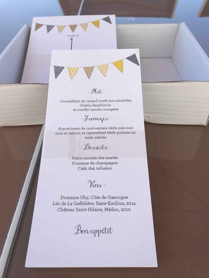 Plan de table et menu - 2