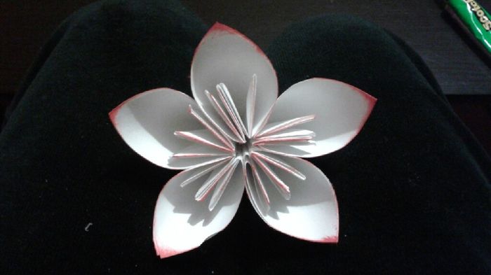 Utilisation fleurs origami - 1